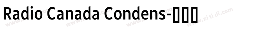 Radio Canada Condens字体转换